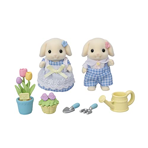 Sylvanian Families Кролики Флора Братья и Сестры Набор по уходу за цветами Кукла и Набор Мебели DF-25 EPOCH