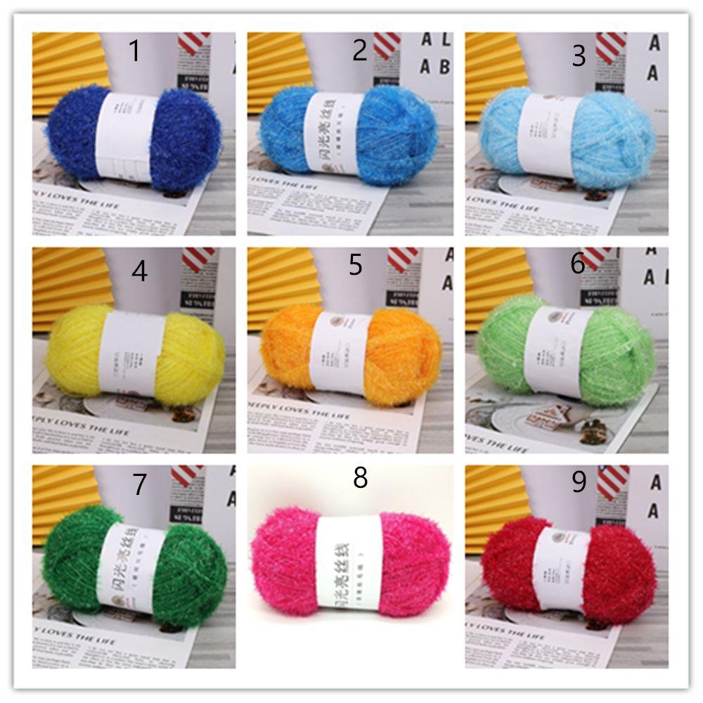 DIY Knitting Soft Chunky Crochet Sparkle 100g Knitting Wool Yarn Tinsel