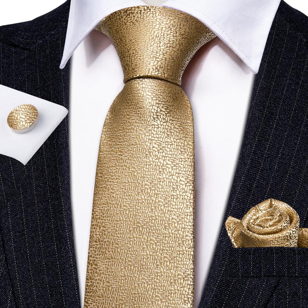 Hi-Tie Fashion Mens Wine-Red Paisley Necktie Hanky Cufflinks for Business Wedding