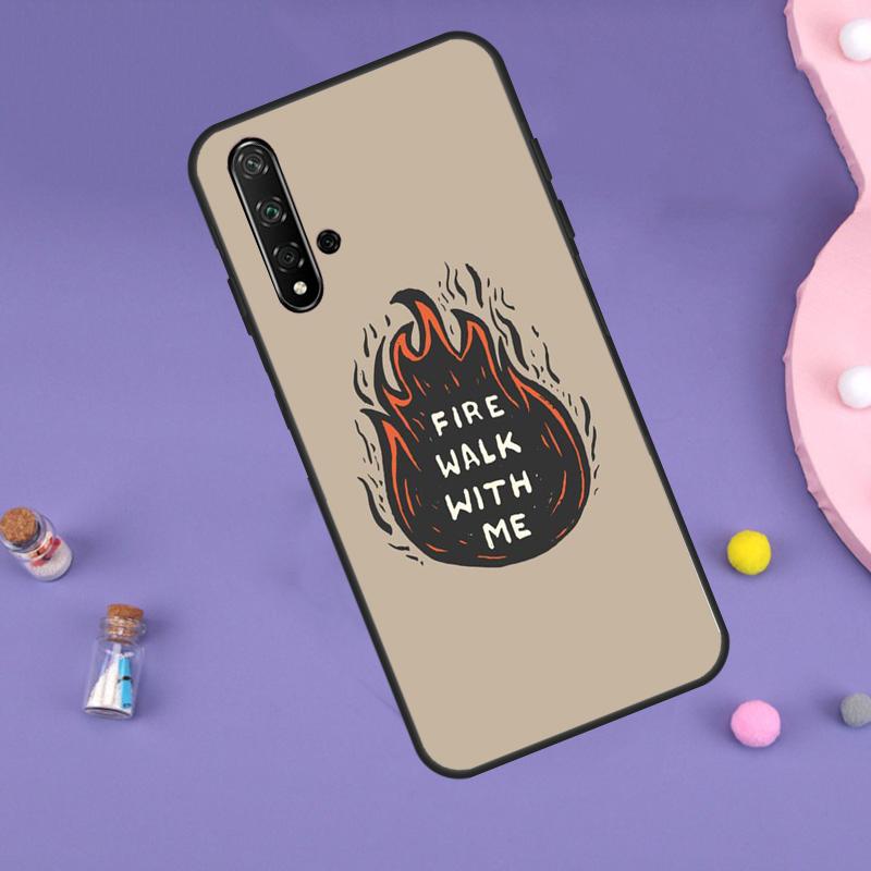 Огонь, иди со мной Твин Пикс Для Huawei Nova Y61 Y60 Y70 Y72 Y73 Y90 Y91 9 10 SE 7i 8i 11i 12i P30 P40 Lite P60 Pro Чехол