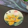 Meet Lotus Retro Diatomite Coaster Creative Fruit Plate Heat Resistant Cup Mat Absorbent Anti Slip Kitchen Tea Pad