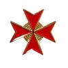 Масонские значки на лацкан Масонство Значок Масон Масон BLM56a Красный Крест Орден тамплиеров Орден Рыцарей Мальты1.8*1.8см Подарок