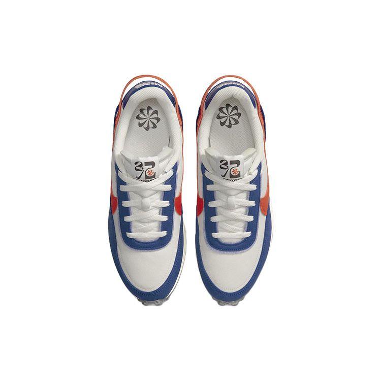 Nike Waffle Debut Swoosh Old Royal Habanero Красные мужские кроссовки Белый Phantom Дымчато-Серый DV0527-001