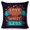 Motivational Quote Cushion Cover Inspirational Lettering Design Decorative Pillow Case Living Room Bedroom Sofa Home Decor