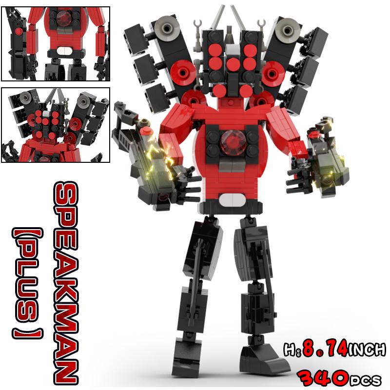 Moc Skibidi Туалет Фигурки строительные блоки, Camerman Titan Speakerman Surveillance Man TVMan Мальчики Кирпичи Игрушки для детей Подарок