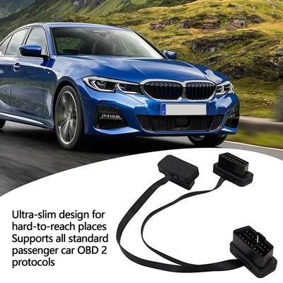 Разветвитель OBD2 Папа-Мама Водонепроницаемый Разветвитель OBD2 16-контактный Адаптер OBD2 Гибкий Удлинитель Для Инструментов Сканирования Диагностический Считыватель OBD