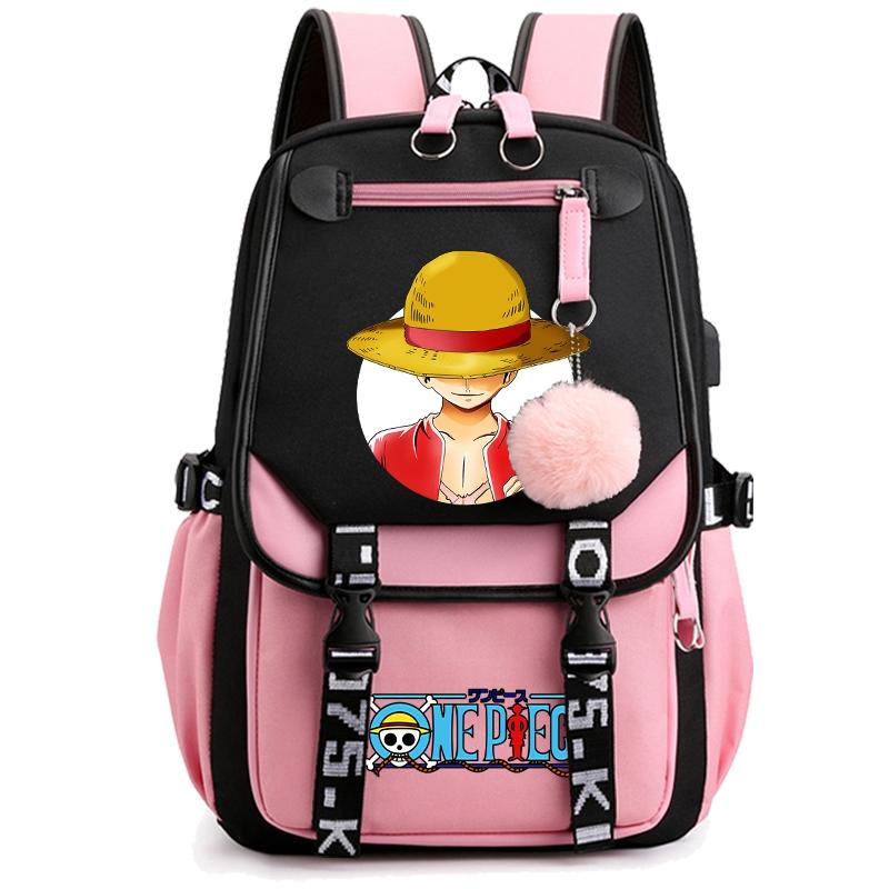 Аниме цельный рюкзак для женщин холщовая сумка для ноутбука школьная сумка для девочек-подростков школьная сумка женская дорожная сумка Mochila