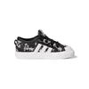 Дисней x Adidas Originals NIZZA Гуфи Нескользящие Низкие Детские Кроссовки Черные Для Младенцев и Малышей FW9594