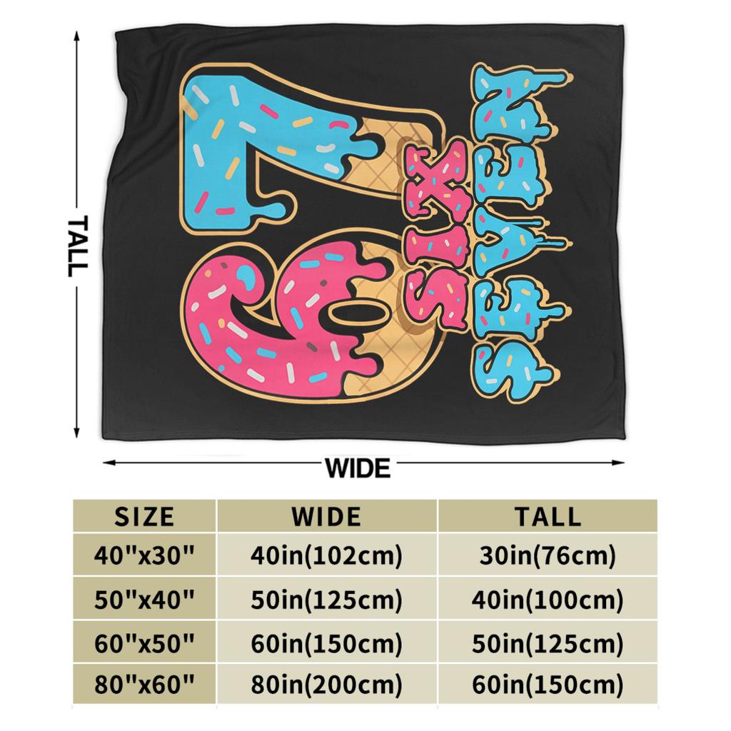 Six Seven Ice Cream Drip Meme 67 Blanket Quality Warm Bedding Throws Winter Child Couch Chair Sofa Bed Novelty Bedspread
