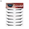 6Pairs Eye Liner Decal Reusable Tearable Plastic Ladies Girls Eyeliner Sticker for Stage