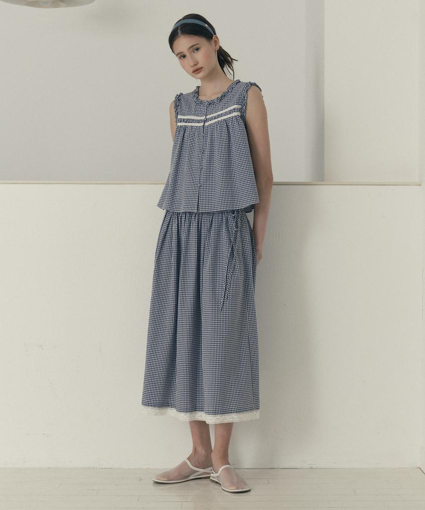 Клетчатая юбка в пол JUCYJUDY J1Sk322A