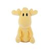 Moz Sitting Mini Plush Toy, Yellow [Cute Elk, Soft and Fluffy, Pastel Colors, Cuddly, Soothing, Marshmallow-like]