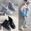 Women's 2024 Waterproof Snow Boots: Korean-Style, Warm, Plush, Short Boots for Winter