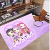 Personalized Crystal Velvet Carpet Kpop Demon Hunters Pattern Non Slip Floor Rug