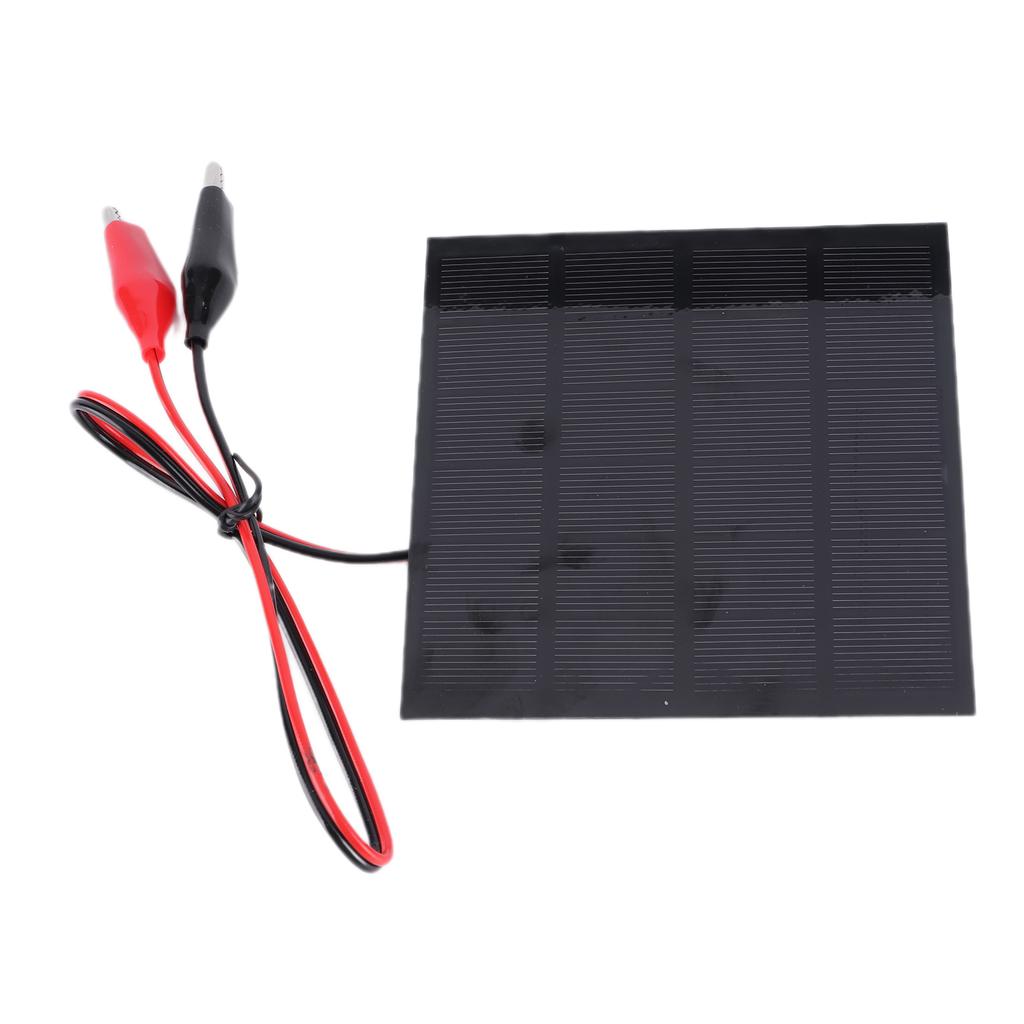 2W 6V Solar Panel Module with Clip DIY Solar Charging Board for Toys Lamp Charger
