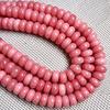 1Strand Natural Stone Beads Abacus Shape Rose Quartz Agate Loose Spaced Beads for Jewelry Making DIY Necklace Bracelet Accessories 6x10mm