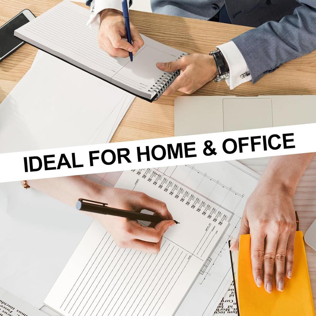 Glenmal 320 листов 4 шт. Блокнот для заметок 6 x 8,5 дюймов Односторонняя печать Спиральные стенографические блокноты Блокноты для письма на спирали Блокноты для письма в линейку для