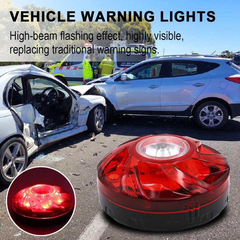 Magnetic Base Vehicle Warning Lights Waterproof Emergency Flashing Lights Car Road Accident