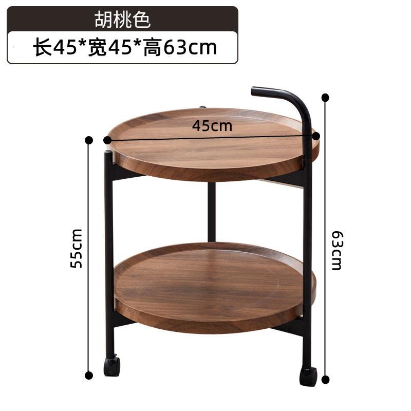 Тележка для доставки еды из ресторана отеля, двухъярусная, из цельного дерева, мобильная тележка для вина