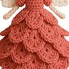 Crochet Christmas Angel Ornament Set For Beginner Adult Handmade Craft With Step-by-Step Tutorial Instruction Hook Yarn
