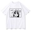 Men's Anime Retro Print T-shirt Chiyo Chan Fun 100% Cotton Casual Short-sleeved Top