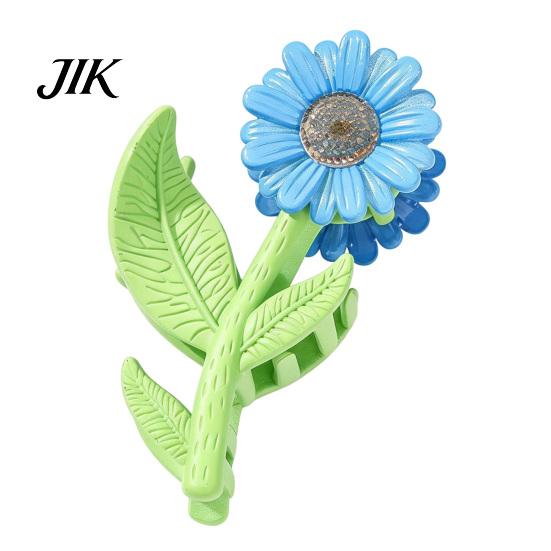 Fashionable Hair Barrettes for Girls Tulip Sunflower Plastic Claw Clip, Cute Floral Hairpin Decoration Accessories Women Girls, Summer Beach