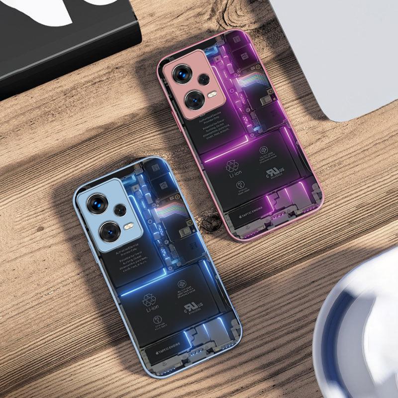 Цветная Структура Схемы Для Xiaomi 14 Ultra 13 Lite Redmi Note 13 11 Pro 12 Plus Poco X6 3 Pro F4 6 GT Закаленное Стекло Чехол Для Телефона