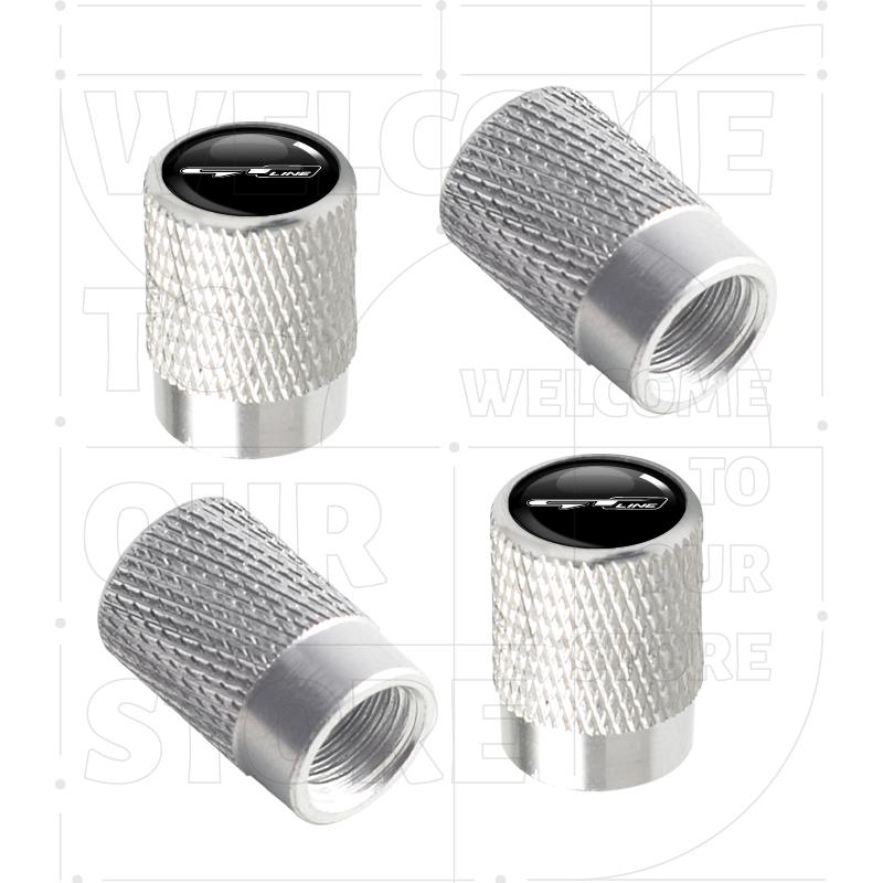 For Kia GT Line K5 K9 Stonic Sportage Stinger LOGO 4pcs Car Wheel Tire Valve Aluminum Caps Tyre Stem Covers Airdust Waterproof BV3