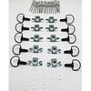 10 RACE FAIRING FASTENERS QUICK RELEASE 17mm D-RING ¼ TURN Rivet Dzus Universal for Honda, Yamaha, Suzuki, Kawasaki