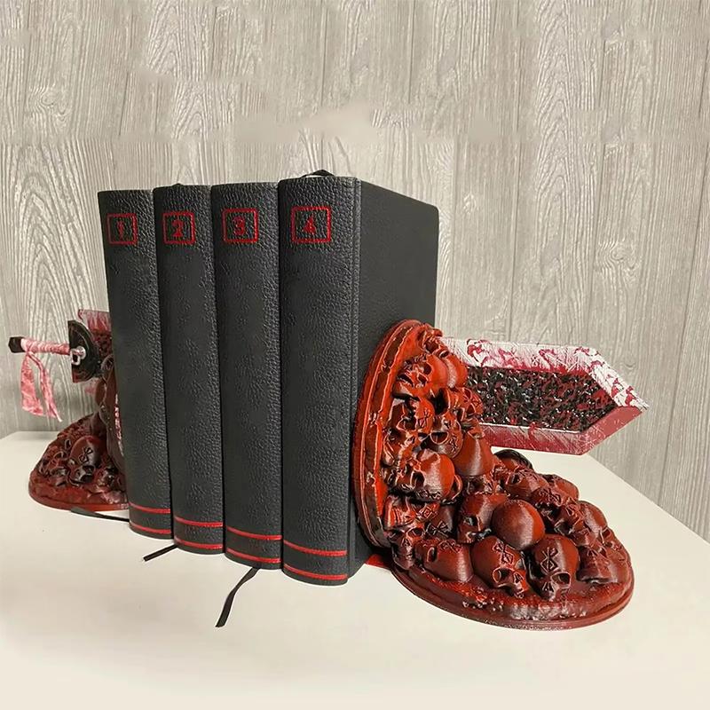 Книгодержатели Берсерк Украшение Нож Убийцы Драконов Ограничитель для Книг Смола Декор для Книжной Полки Рабочего Стола Нескользящий Стол для Чтения Домашний Декор