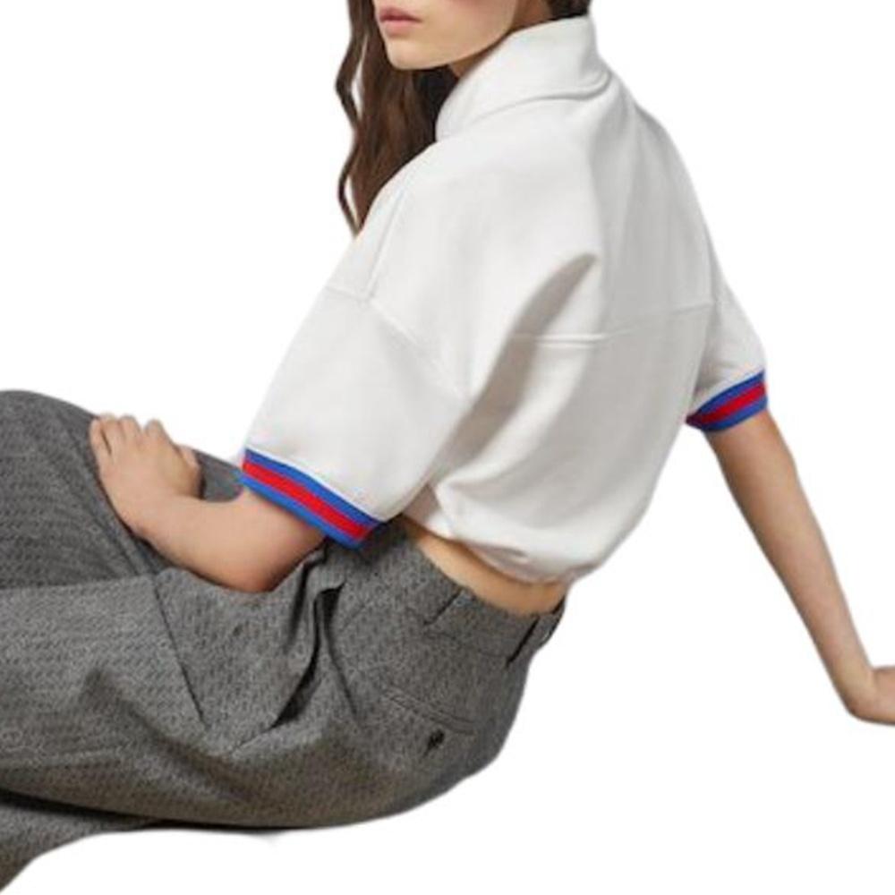 GUCCI Logo Patch Polo Shirt Women's 773728-XJF8V-9088