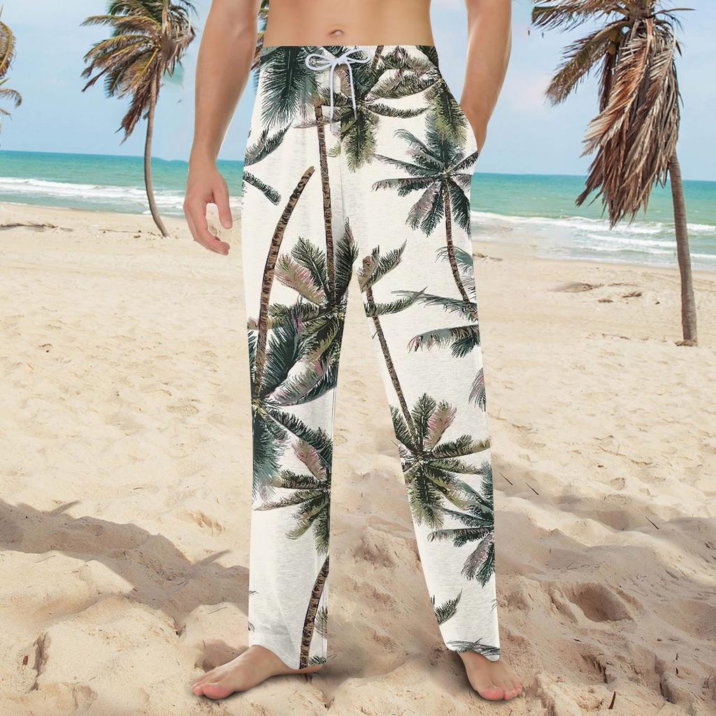 Мужские домашние мягкие пижамные штаны со шнурком и карманами, повседневные спортивные штаны