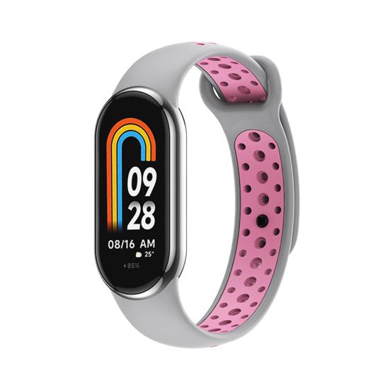 Силиконовый ремешок для часов для Mi Band 8, ТПУ, водонепроницаемый, устойчивый к поту, регулируемая длина, сменные аксессуары для часов