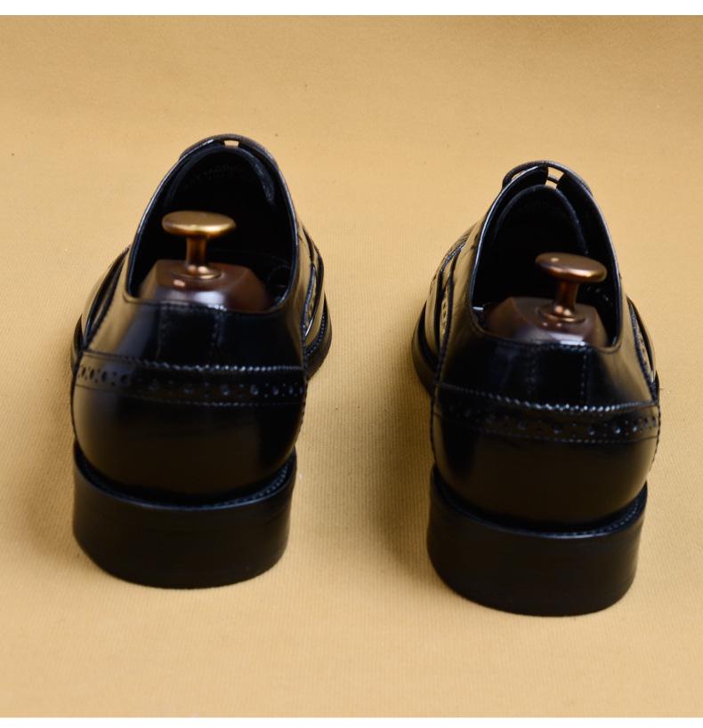 [Предпродажа] Мужские туфли-броги из натуральной кожи - Зернистая деловая формальная обувь