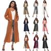 Women's Cardigan Large Slit Pocket Cardigan Sweater Long Thin Coat Comfortable Women's Clothing
