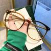 Очки в черной оправе женские модные простые артефакты степень близорукости можно сочетать с ультралегкими большими зеркальными очками, показывающими лицо