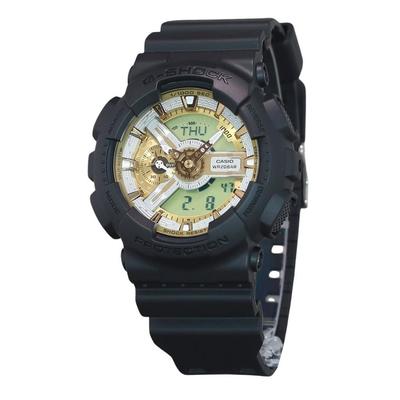 G-Shock Аналоговые цифровые кварцевые часы с золотым циферблатом и полимерным ремешком GA-110CD-1A9 200M Мужские часы