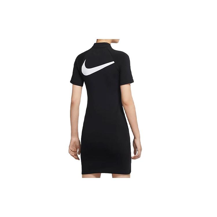 Nike Платье с коротким рукавом женское черное CU5675-011