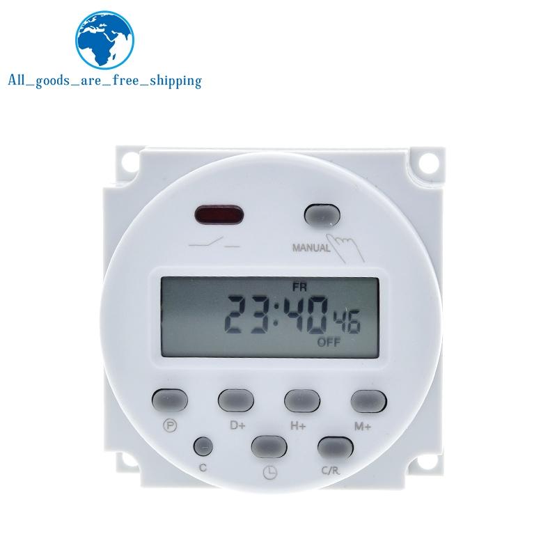 CN101A LCD time switch 12V 24V 110V 220V Time Relay Street lamp billboard power supply timer WITHOUT waterproof box3