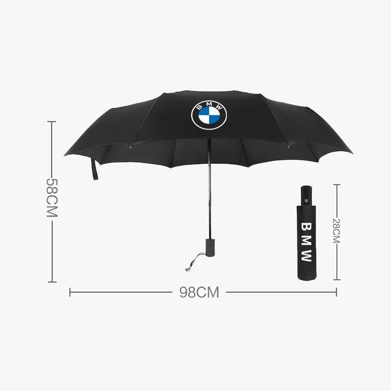 XWQP2 For BMW Portable Folding Automatic Umbrella Rain Car Large Business 3Folding Umbrellas For BMW M E60 E63 E64 E90 E91 E92 E93 X1