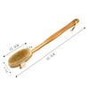 Natural Bath Brush with Long Wooden Handle Shower Body Brush Shower Back Scrubber Bath Sponge for Body Cleaning