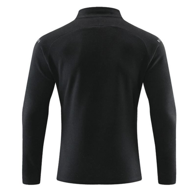 Running Long Sleeve T-shirt Reflective Men Sportswear Breathable Black Coat Gym Jogging Male Gym Fitness Spring Autumn Clothing