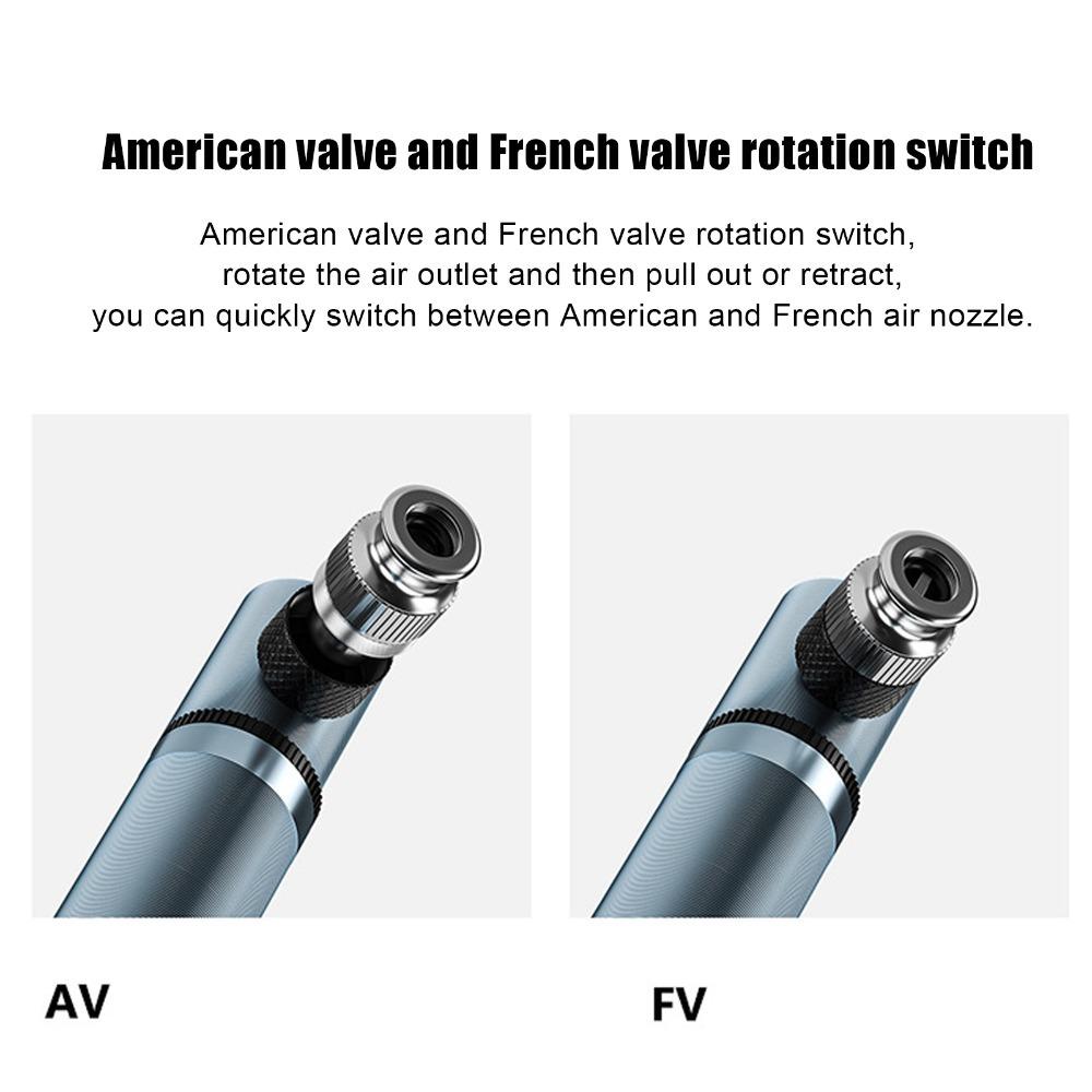 Aluminum Alloy Cycling Mini Pump 12.8cm Length Bicycle Tire Pump Portable Small Bike Pump Bike