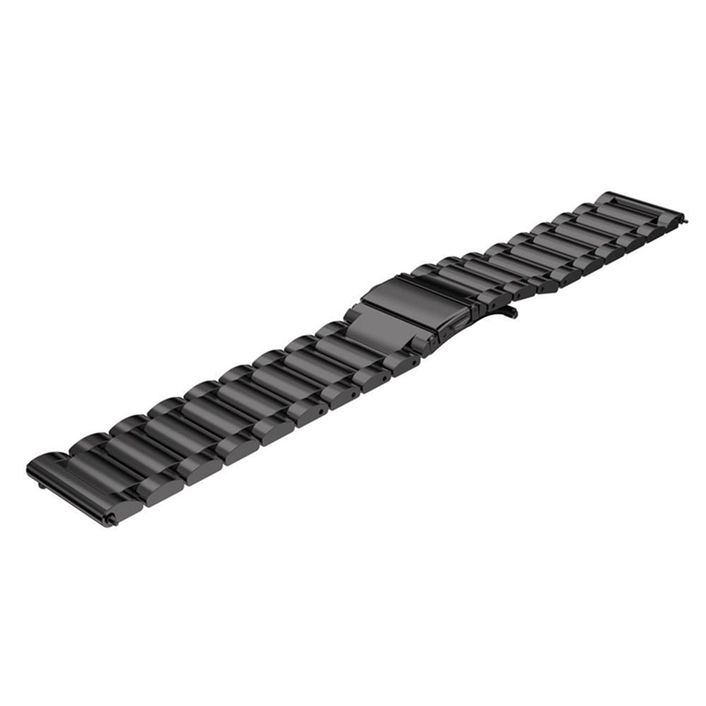 12mm Watch Band for Huawei Band 10/9/8/Xiaomi Smart Band 9/8 Metal Wrist Strap 3-Bead Design