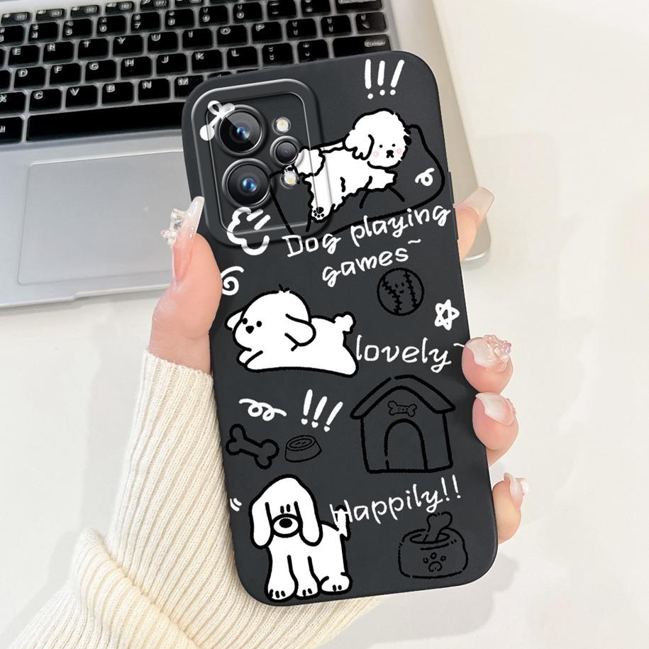 For Realme GT Neo 2 Case RMX3370 Silicone Cover Creative Panda Rabbit Shockproof Bumper For Realme GT2 Pro GT 2 RealmeGT2 Fundas