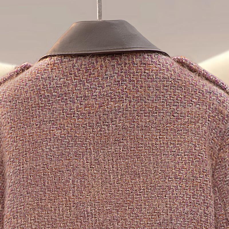 Women's Elegant Wool-Spliced Down Coat