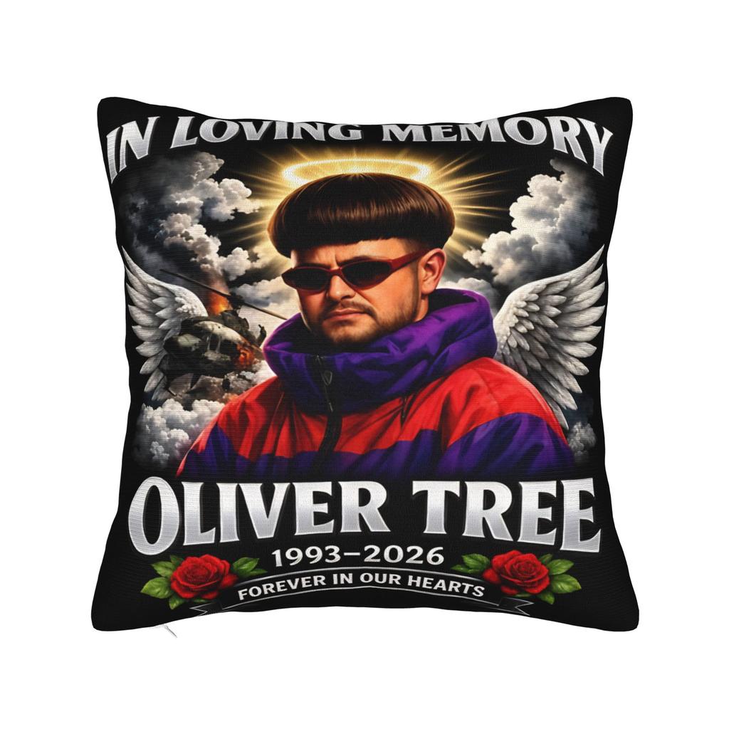 Наволочка Oliver Tree Необычный артист Уютная наволочка для дивана Домашний декор Ретро Модная наволочка для подушки