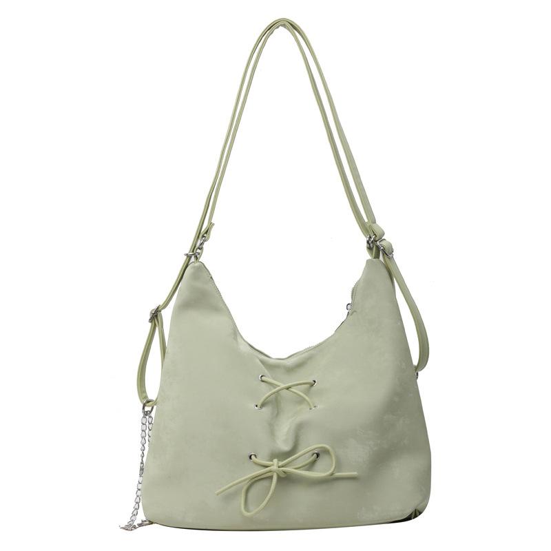 Модная женская сумка-мессенджер через плечо для студентов большой вместимости с бантом, новинка