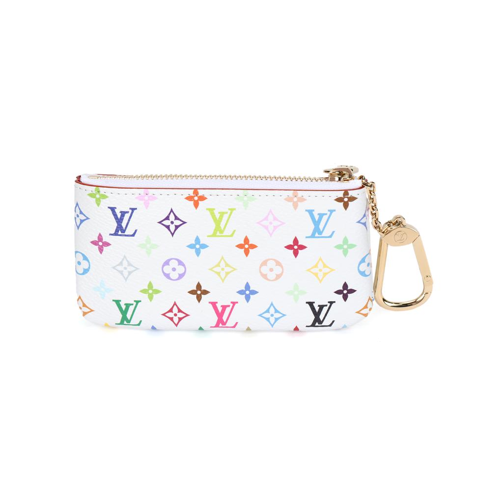 Louis Vuitton X Takashi Murakami Кошелек-ключница Мультиколор/Белый кантва с монограммой Женские кошельки M28388