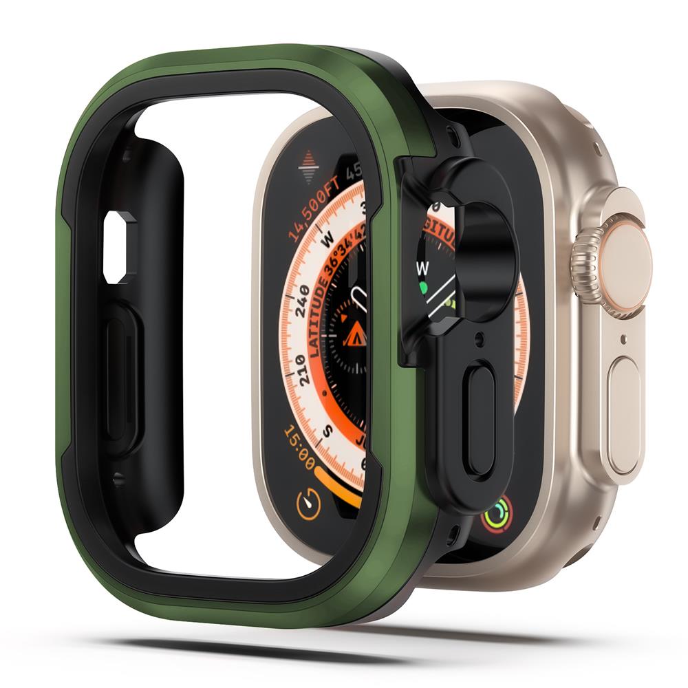 Металлический корпус для Apple Watch Ultra 49 мм, аксессуары, протектор, бампер из ТПУ, закаленный чехол iwatch series 8, 7, 6 se, 45 мм, 41 мм, 44 мм, 40 мм